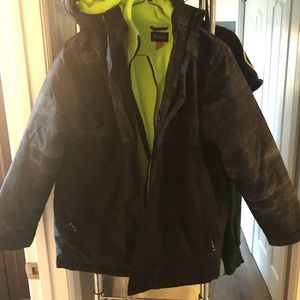 winter jacket and snow pants, brand new condition